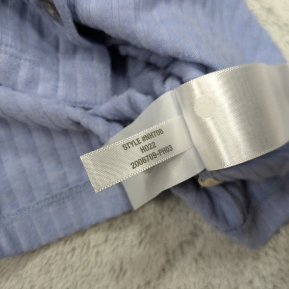 Madewell Sweater Women's M Blue Light MWL Brushed Rib Cropped Cardigan Cozy - Picture 7 of 8